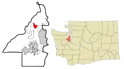 Location of Poulsbo, Washington