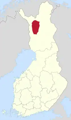 Location of Kittilä in Finland