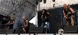 Kiuas performing at Myötätuulirock 2011