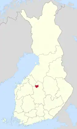 Location of Kivijärvi in Finland