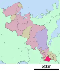 Location of Kizugawa