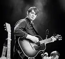 Kjetil Steensnæs performs with 'Die with Your Boots On' at Piknik i Parken in Oslo on 24. June 2016.