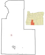 Location in Oregon