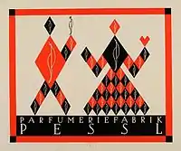 Poster of the Viennese perfume company Pessl (1923).