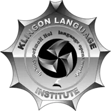 The logo of the Klingon Language Institute