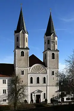 Front of the monastery church