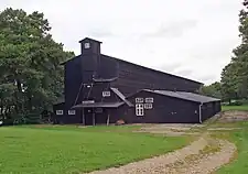 The drying barn, a remnant of Klostermølle's use as a sawmill.