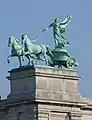 Fame with chariot, atop the Royal Museum of Fine Arts, Antwerp, 1905