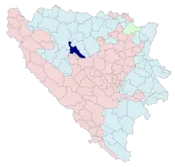 Location within Bosnia and Herzegovina