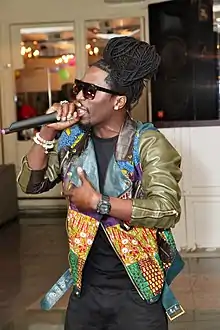 kNERO performing during the Liberian Independent Celebration in August 2012.