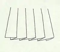 The knife pleat is the basic pleat used in sewing.