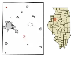 Location of Rio in Knox County, Illinois