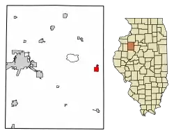 Location of Williamsfield in Knox County, Illinois