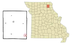 Location of Newark, Missouri
