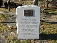 Image of a marker on the Henry Knox Trail