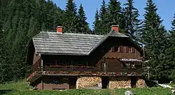 A mountain lodge near Raduha
