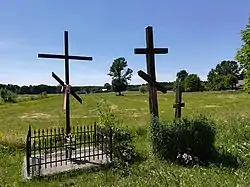 Wayside orthodox cross in Kołpaki
