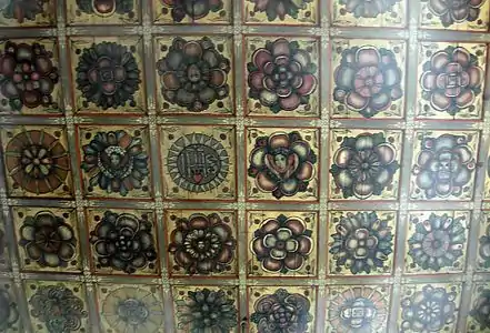 Polichromed coffered ceiling - 17th century