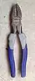 A pair of Kobalt lineman's pliers.