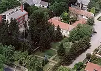 Aerial view of Kocsér