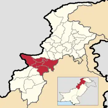 Map of Kohat Division