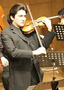 Koh Gabriel Kameda at a concert in Tokyo