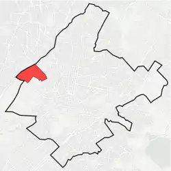 Location within Athens