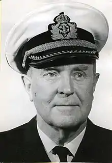 Peaked cap worn by Captain Harry Bong.
