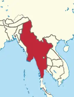 Konbaung Empire in April 1767