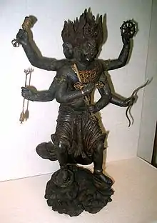 Vajrayaksa, "The Devourer of Demons"—manifestation of Buddha Amoghasiddhi