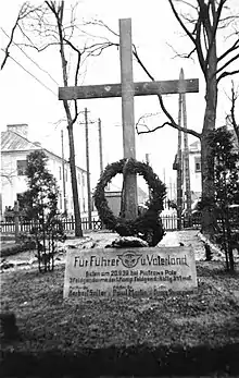 Image 55Grave of German soldiers fallen during invasion of Poland in Końskie. Visible inscription "For Führer und Vaterland" (from Causes of World War II)