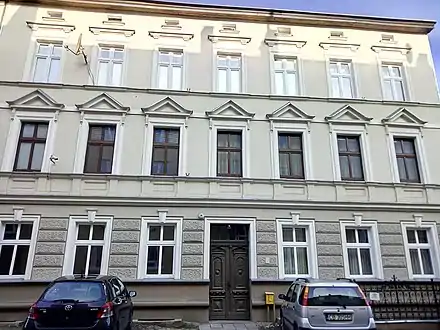 Elevation from the street