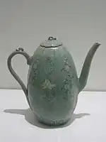 Melon-shaped Celadon Kettle from Goryeo, at the Metropolitan Museum of Art