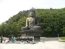 Seated Buddha, 20th century.  Bronze. Seoraksan.