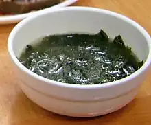 Miyeok guk, a Korean soup made with miyeok