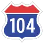 Expressway No.104 shield}}