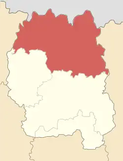Location of Korosten Raion