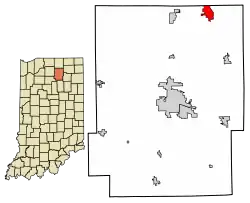 Location of Syracuse in Kosciusko County, Indiana.