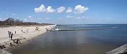 Koserow Beach seen from the pier