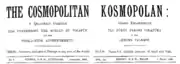 Frontispiece of the first issue of Kosmopolan (1891)