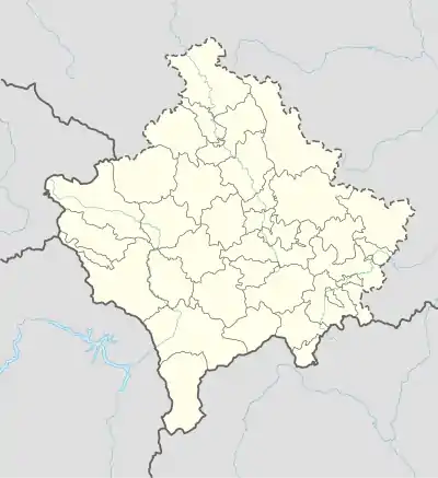 Jažince is located in Kosovo