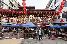 Gaya Street, Kota Kinabalu, a Chinatown in Sabah.
