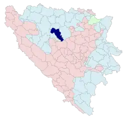 Location of Kotor Varoš within Republika Srpska