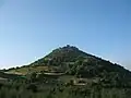 View from distance on Koznik fortress above Rasina river on Kopaonik slopes.