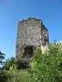 Entrance tower in Koznik fortress above Rasina river on Kopaonik slopes