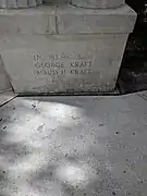 Memorial at the Kraft Azalea Garden.