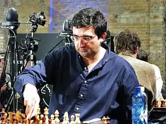 Former World Champion and world no. 3 Vladimir Kramnik was playing on board two for Russia