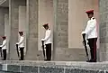 The Catafalque Party mounted by the Singapore Armed Forces Military Police at the Kranji War Memorial during Remembrance Day