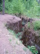 Concrete fighting trench