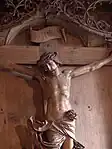 Crucifixion reredos, detail of Christ